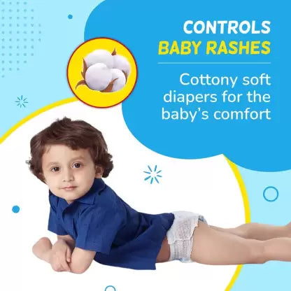 niine Cottony Soft Baby Diaper Pants with Wetness Indicator for Overnight Protection (XL) - (48 Pieces)