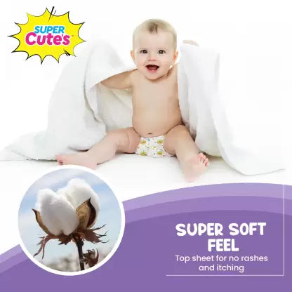 Super Cute's Premium Wonder Pullups Diaper Pant with Wetness Indicator & Leak Lock Technology (M) - (108 Pieces)