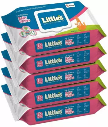 Little's Soft Cleansing Baby Wipes with Aloe Vera, Jojoba Oil and Vitamin E, Lid Pack - (400 Wipes), Little's Soft Cleansing Baby Wipes with Aloe Vera, Jojoba Oil and Vitamin E, Lid Pack - (400 Wipes)